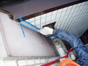 シーリング防水にて雨漏り補修